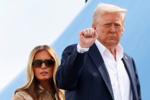 U.S. President Donald Trump departs for Texas from Joint Base Andrews