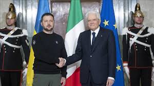 Zelensky meets Italy President